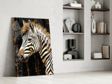 Zebra Glass Wall Art.