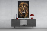 Lion Glass Wall Art.
