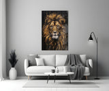 Lion Glass Wall Art.