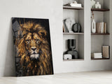 Lion Glass Wall Art.