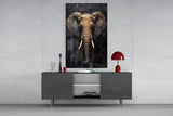 Elephant Glass Wall Art.