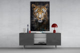 Leopard Glass Wall Art.