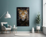 Leopard Glass Wall Art.