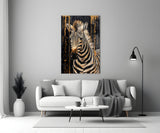 Zebra Glass Wall Art.