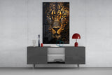 Leopard Glass Wall Art.