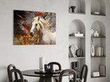 Horse Art Glass Wall Art.