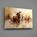 Horse Art Glass Wall Art.