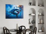 Shark Glass Wall Art.