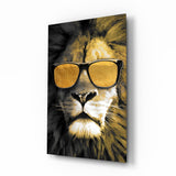 Lion Glass Wall Art.