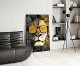 Lion Glass Wall Art.