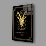 Capricorn Glass Wall Art.