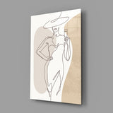 Woman's Art Glass Wall Art.