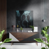 Panda spaventoso – Quadro da parete in alluminio spazzolato Dibond - 40x40 cm