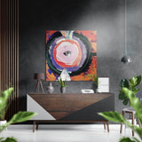 Stile Kandinsky – Quadro da parete in alluminio spazzolato Dibond - 40x40 cm