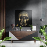 Skull Brushed Aluminium Dibond Wall Art