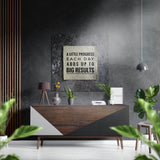 Progress Brushed Aluminium Dibond Wall Art - 40x40 cm