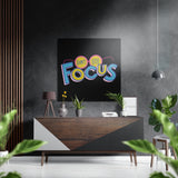 Ne perds pas le cap – Tableau mural en aluminium brossé Dibond - 40x40 cm