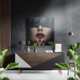 Frangia – Quadro da parete in alluminio spazzolato Dibond - 40x40 cm