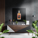 Whiskey Brushed Aluminium Dibond Wall Art - 40x40 cm