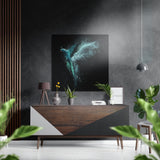 Alas centelleantes – Cuadro mural de aluminio cepillado Dibond - 40x40 cm