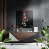 Gocciolante – Quadro da parete in alluminio spazzolato Dibond - 40x40 cm