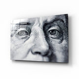 Benjamin Franklin Glasbild
