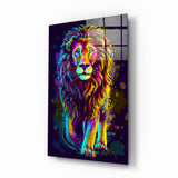 Lion Impression sur verre