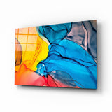 Arte de pared de vidrio de baile de colores