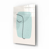 Abstract Shapes Glass Wall Art
