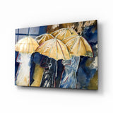Regenschirme Glasbild