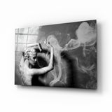 Arte de pared de vidrio de Danza de humo