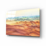 Abstract Mountains Glass Wall Art