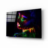 Arte della parete di vetro Donna neon