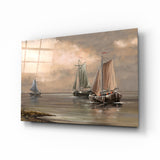 Arte della parete di vetro Barche a vela