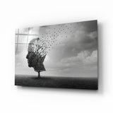 Autumn of Thoughts Glass Wall Art