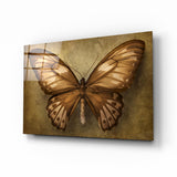 Arte della parete di vetro La farfalla