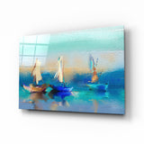 Arte della parete di vetro Barca a vela