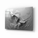Relief Woman Glass Wall Art