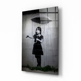 Arte della parete di vetro Escape From the Rain