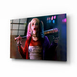 Arte de pared de vidrio de Harley Quinn