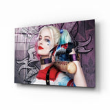 Harley Quinn Glass Art