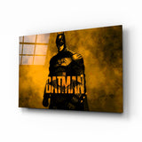 Arte de pared de vidrio de hombre murciélago