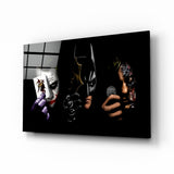 Arte de pared de vidrio de Batman, Joker, Harvey