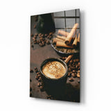 Cinnamon Coffee Glass Art