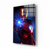 Iron Man Glass Art