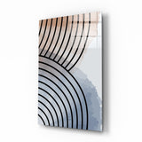 Lines of Waves Glass Wall Art
