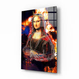 Queen Mona Lisa Glass Wall Art