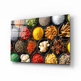 Spices Glass Wall Art