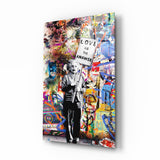 Banksy, Love is the Answer Glass Wall Art