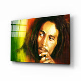 Bob Marley Glass Wall Art